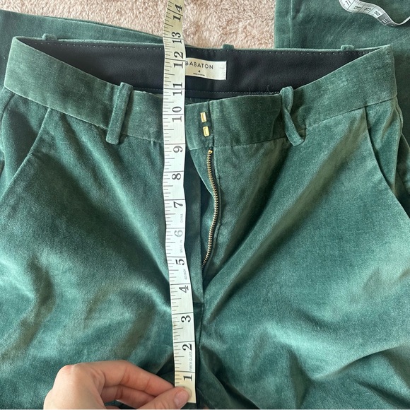 Babaton Atelier- Green Velvet Trousers - Picture 6 of 10
